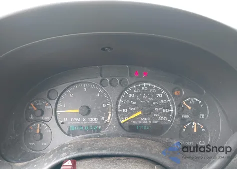 2001 Chevrolet Blazer Lt из США, поврежденный, VIN 1GNDT13W412227056